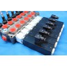 6 SECTIONS DIRECTIONAL CONTROL VALVE GALTECH Q95 120 l/min 31 GPM Electric solenoid 12V + levers