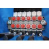 6 SECTIONS DIRECTIONAL CONTROL VALVE GALTECH Q95 120 l/min 31 GPM Electric solenoid 12V + levers