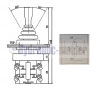 Joystick for valve 4 position for 12 or 24 V VALVES